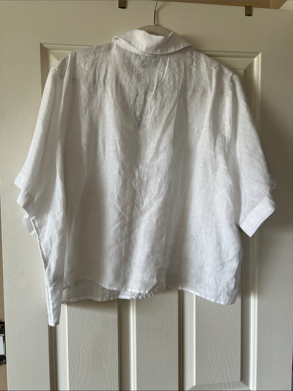 J Crew Linen Popover Top - Picture 4 of 5